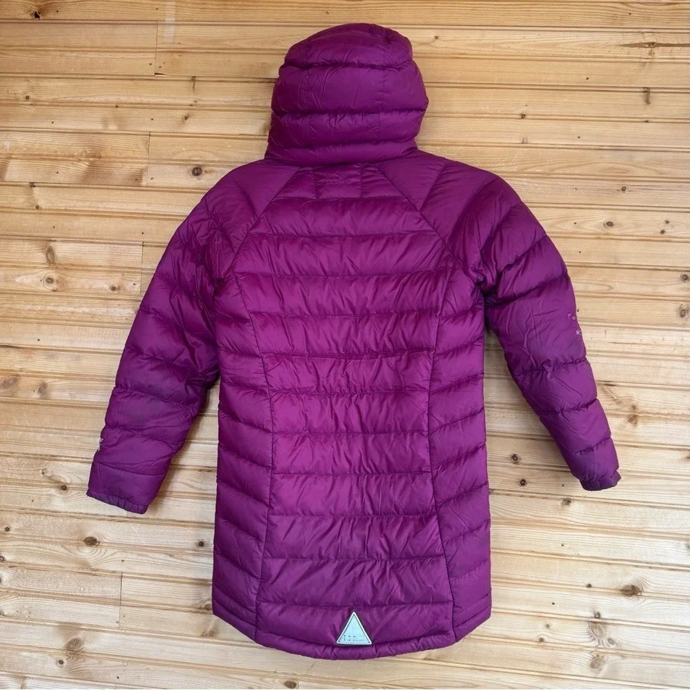 L.L. Bean Coat Puffer Down Hood Purple Girls' Sz 8 Winter Kids Snow Sustainable